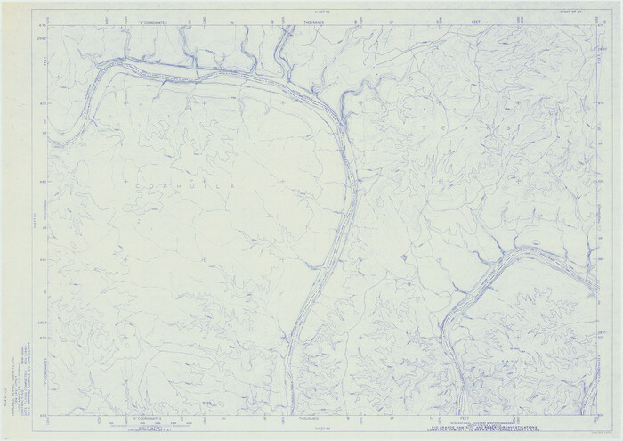 75516, Amistad International Reservoir on Rio Grande 87, General Map Collection