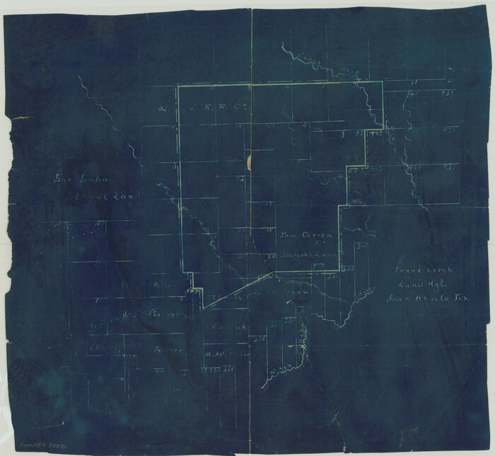 75550, [Surveying Sketch in Tom Green County], Maddox Collection
