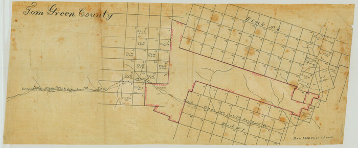 75551, [Sketch in Reagan, Irion and Tom Green Counties], Maddox Collection