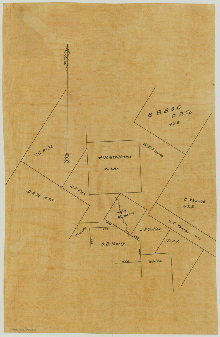 75553, [McK. & Williams No. 601 and surrounding surveys, Travis County], Maddox Collection