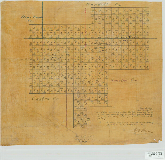 75559, [Sketch of Blocks in Swisher, Deaf Smith, Randall and Castro Counties, Texas], Maddox Collection