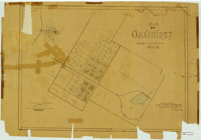 7556, Map of Oakhurst, General Map Collection