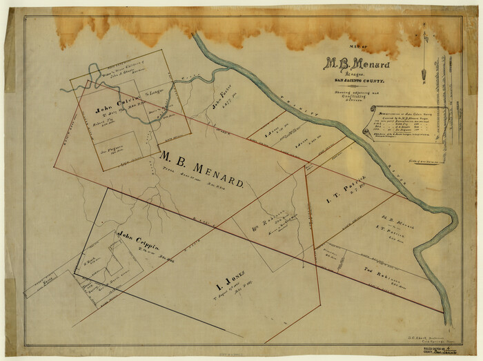 7557, San Jacinto County Rolled Sketch 4, General Map Collection