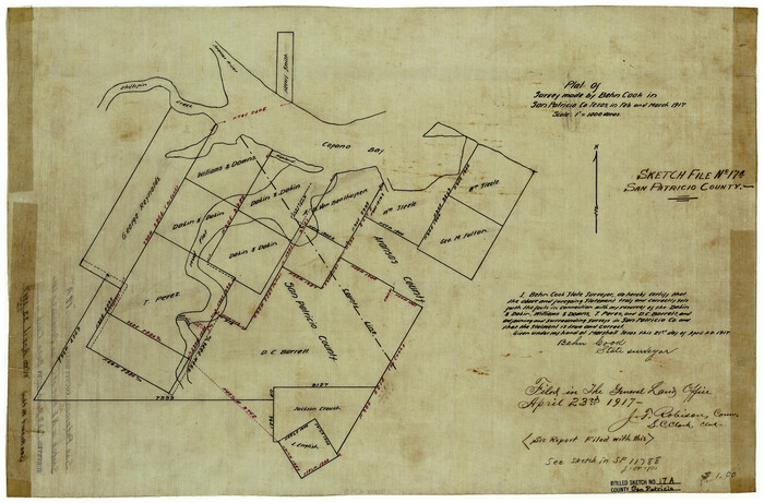 7575, San Patricio County Rolled Sketch 17A, General Map Collection