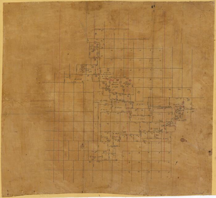 75765, [Surveying Sketch of Mrs. S. C. Alexander, Vicente Salines, J. P. Blessington, et al in Sutton County, Texas], Maddox Collection