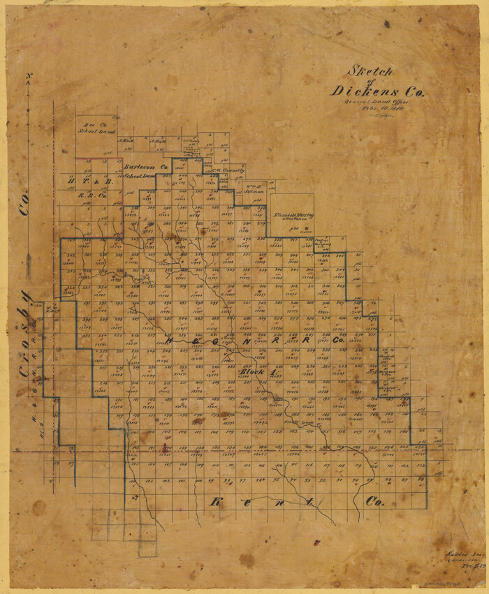 75766, Sketch of Dickens Co., Maddox Collection