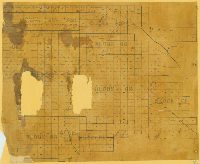 75776, [Blocks CD, OP and GH in Crockett, Schleicher & Sutton Counties, Texas], Maddox Collection