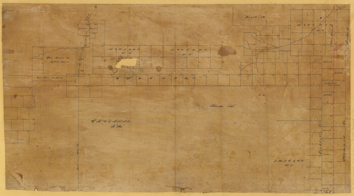 75782, [Sketch Showing Surveys in Schleicher, Menard & Concho Counties, Texas], Maddox Collection