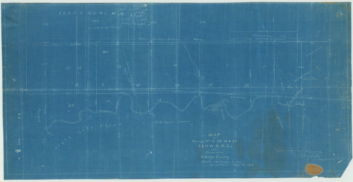 75811, Map of survey Nos. 2, 14, 12 & 20, A. & N. W. R.R. Co. and connections, Maddox Collection