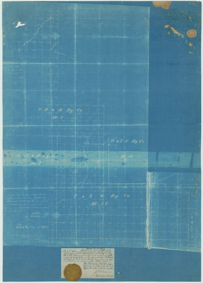75818, [Sketch Showing Blocks in Hansford County, Texas], Maddox Collection