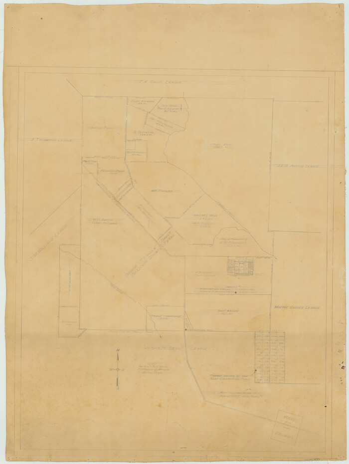 75831, [Office Sketch Showing George Tenille Grant, Brazoria County, Texas], Maddox Collection