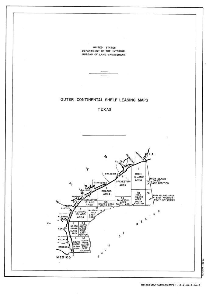 75840, Outer Continental Shelf Leasing Maps (Texas Offshore Operations), General Map Collection