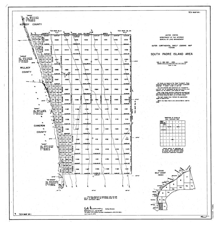 75841, Outer Continental Shelf Leasing Maps (Texas Offshore Operations), General Map Collection