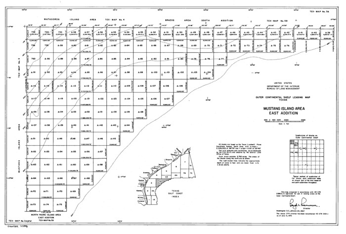 75846, Outer Continental Shelf Leasing Maps (Texas Offshore Operations), General Map Collection