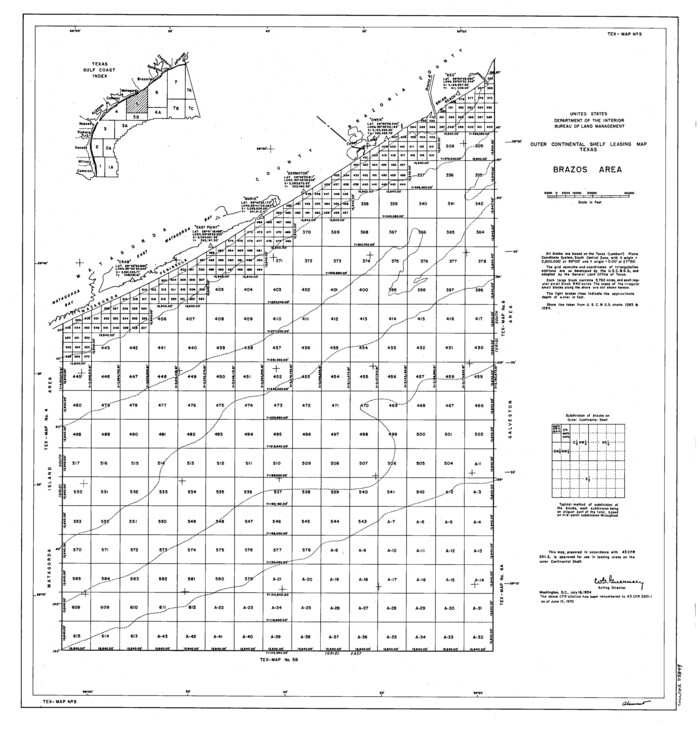 75849, Outer Continental Shelf Leasing Maps (Texas Offshore Operations), General Map Collection