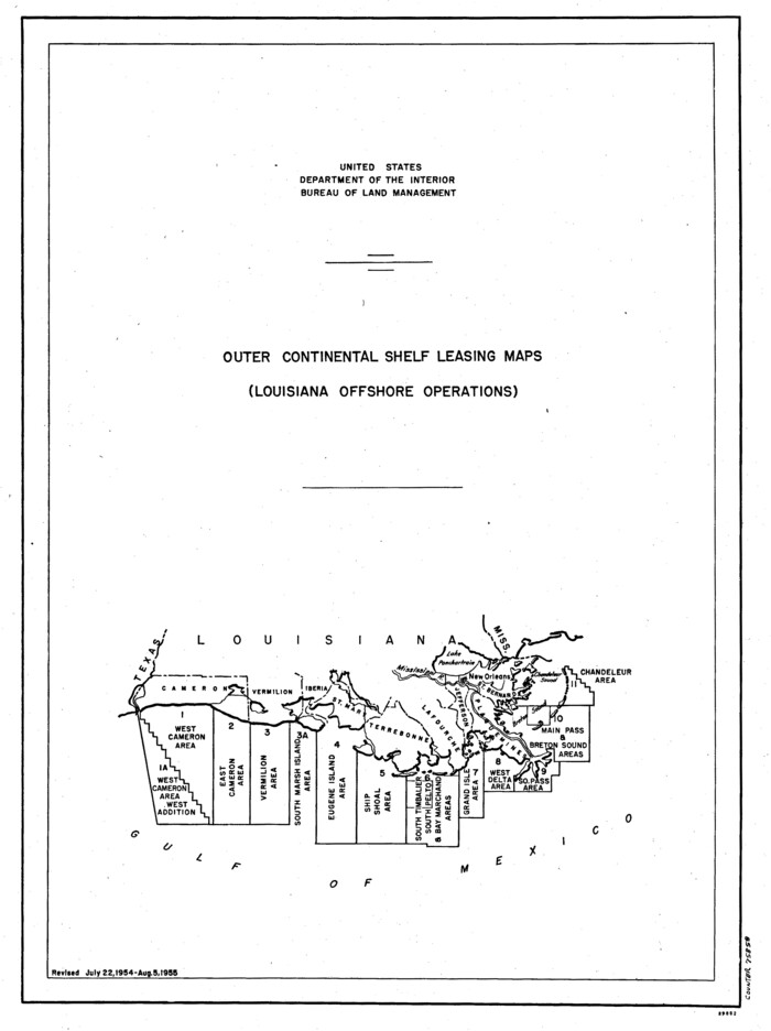 75858, Outer Continental Shelf Leasing Maps (Louisiana Offshore Operations), General Map Collection