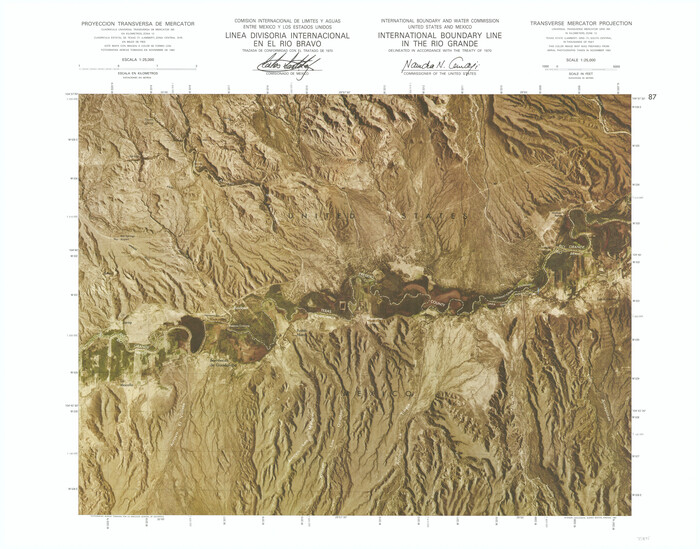 75875, International Boundary Line in the Rio Grande, General Map Collection