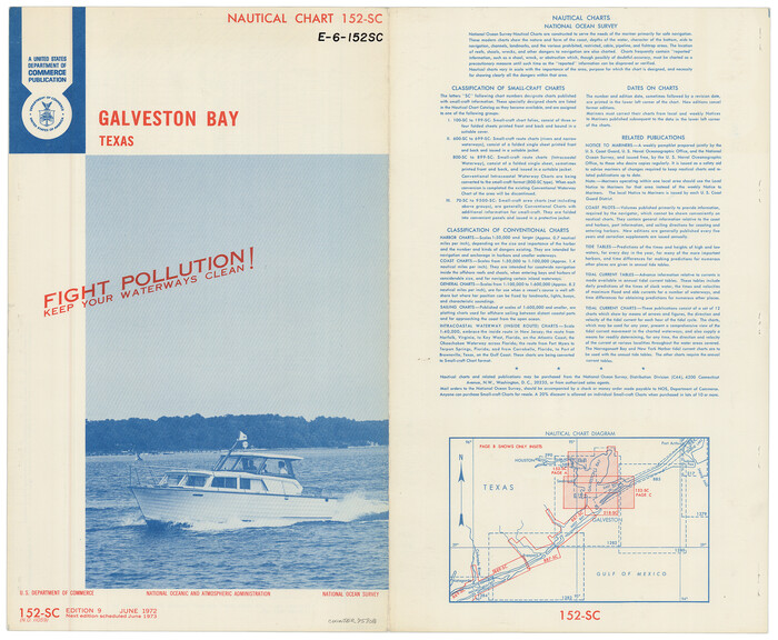75908, Nautical Chart 152-SC - Galveston Bay, Texas, General Map Collection
