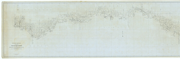 75926, Strip Map of Texas-Oklahoma Boundary from Denison East to the Oklahoma-Arkansas State Line, General Map Collection