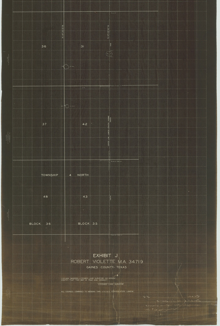 75929, Gaines County Rolled Sketch 15C, General Map Collection