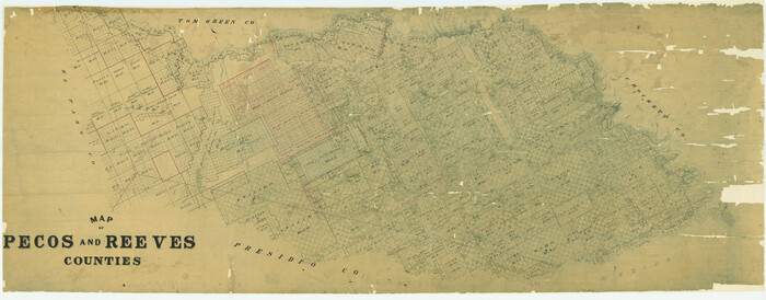75930, Map of Pecos and Reeves Counties, General Map Collection