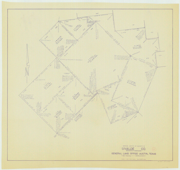 75974, Uvalde County Working Sketch 68, General Map Collection