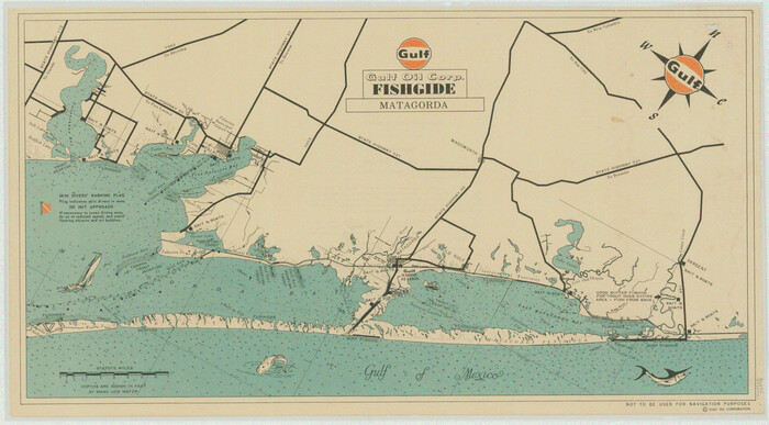 75976, Gulf Oil Corp. Fishgide - Matagorda, General Map Collection