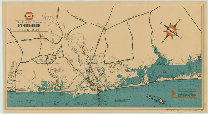 75978, Gulf Oil Corp. Fishgide - Freeport, General Map Collection