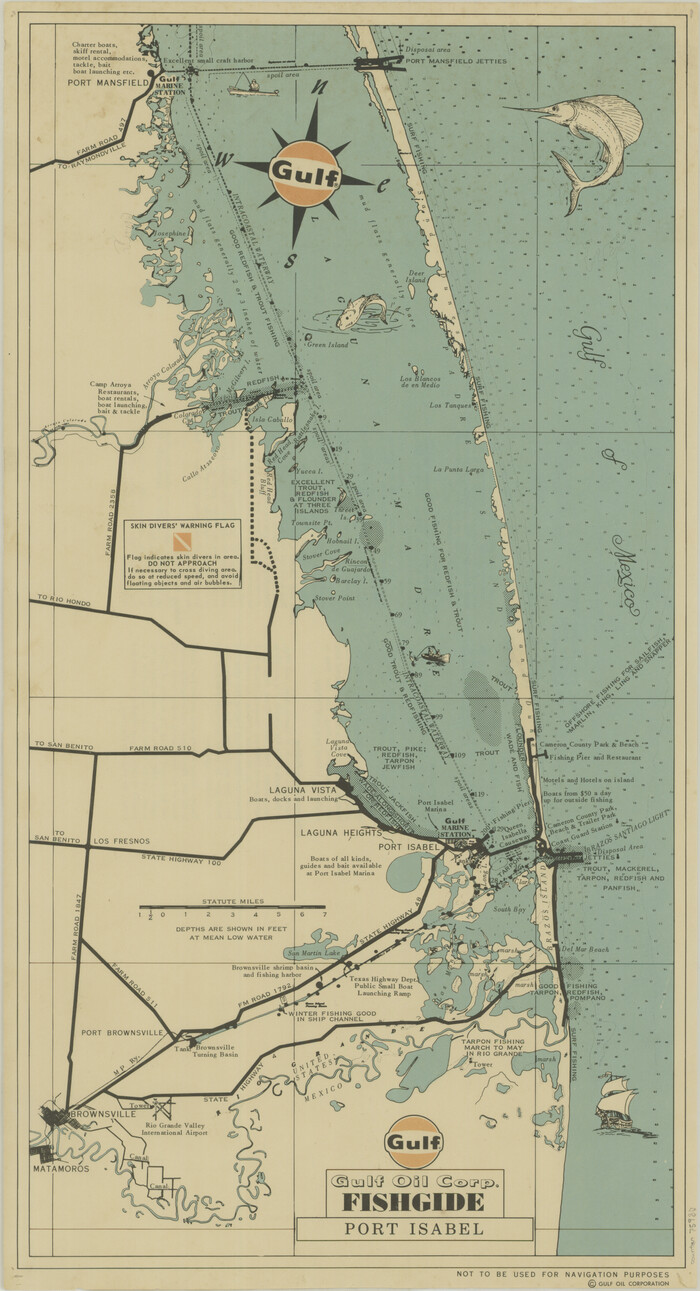 75980, Gulf Oil Corp. Fishgide - Port Isabel, General Map Collection