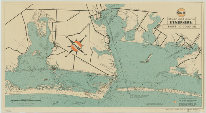75982, Gulf Oil Corp. Fishgide - Port O'Connor, General Map Collection