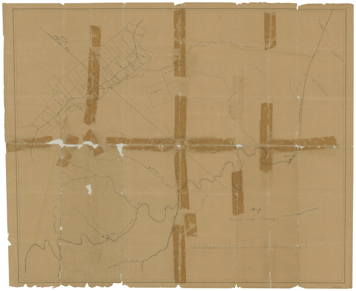 76007, Map of Austin's Little Colony, General Map Collection
