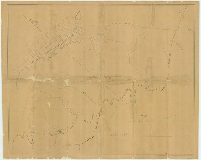 76007, Map of Austin's Little Colony, General Map Collection