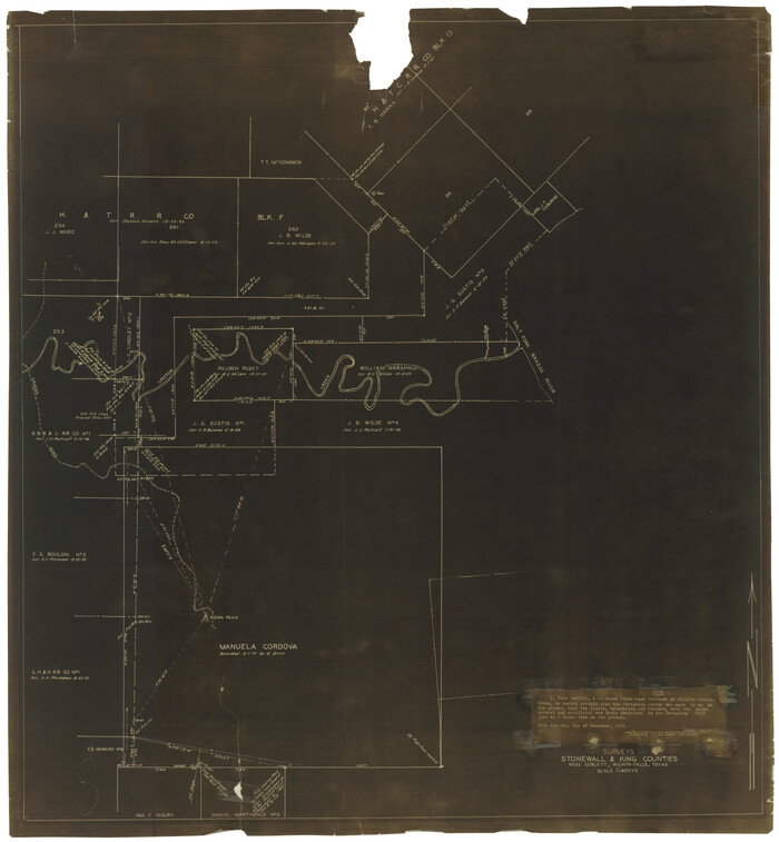 76011, Stonewall County Rolled Sketch 22, General Map Collection
