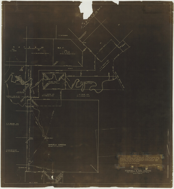 76011, Stonewall County Rolled Sketch 22, General Map Collection