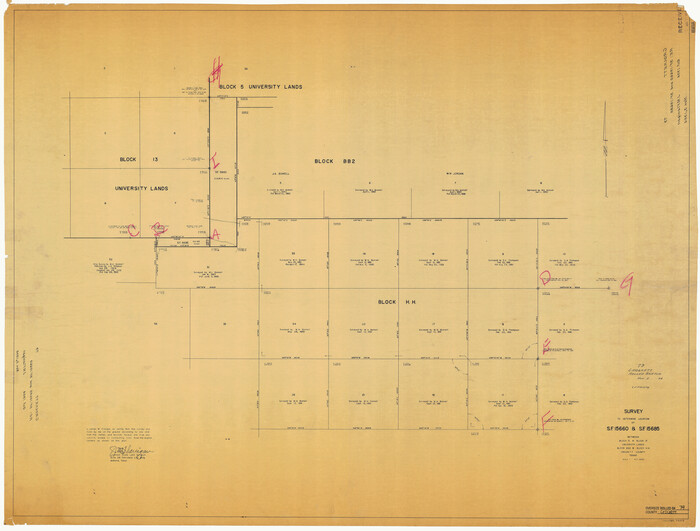 76013, Crockett County Rolled Sketch 79, General Map Collection
