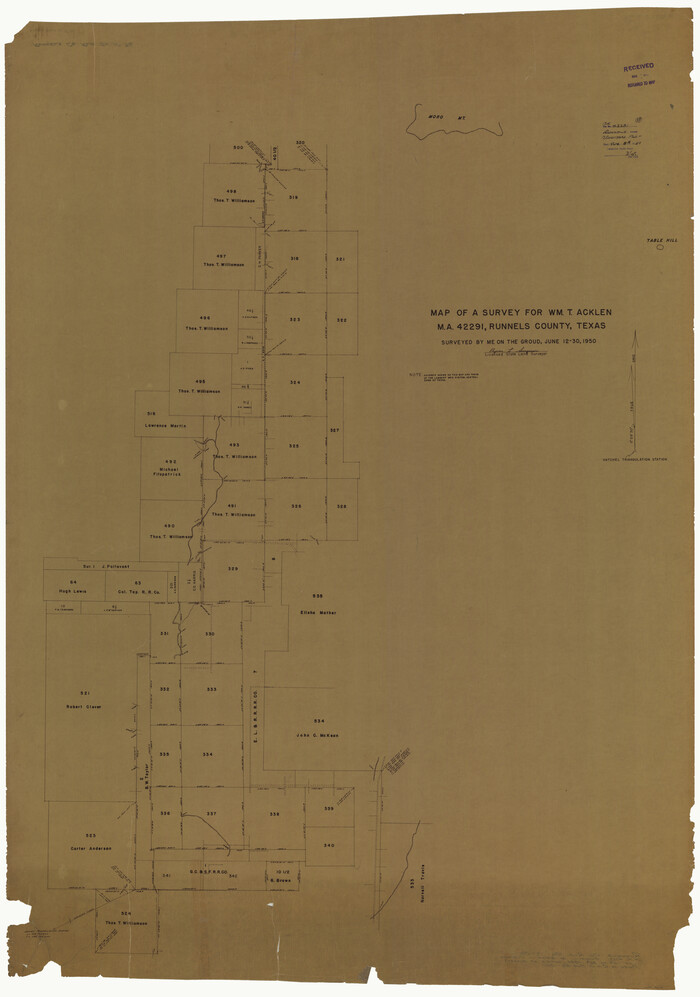 76027, Runnels County Rolled Sketch 36, General Map Collection
