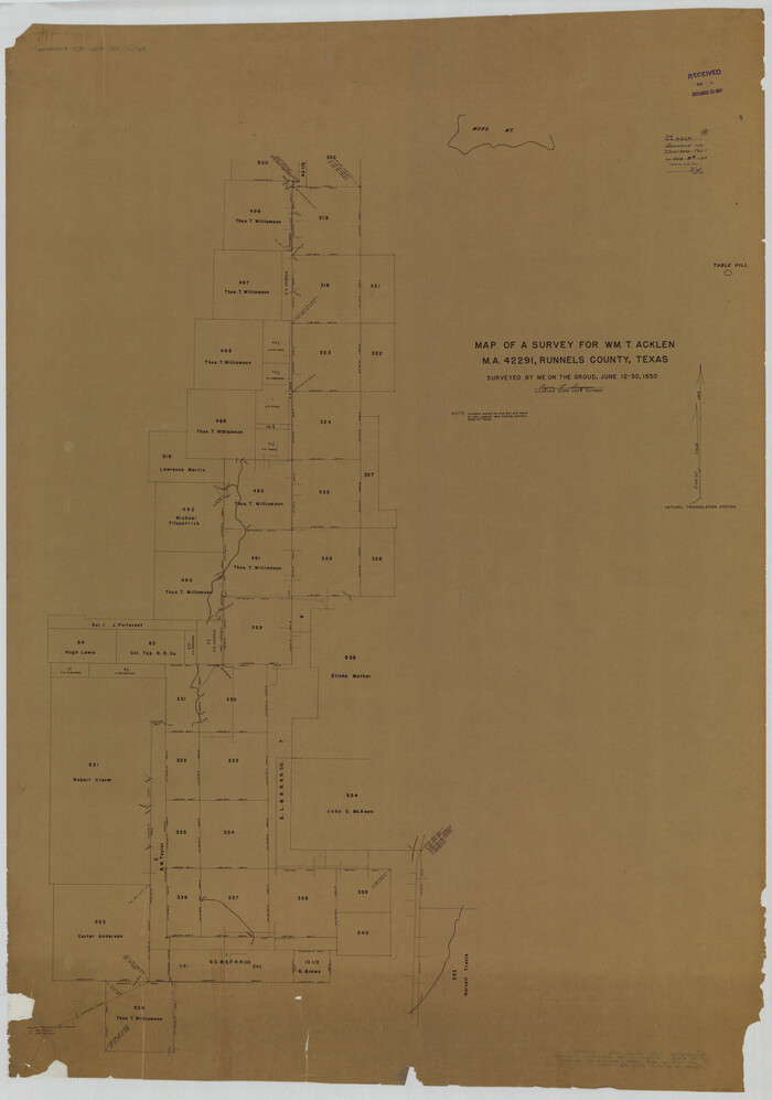 76027, Runnels County Rolled Sketch 36, General Map Collection