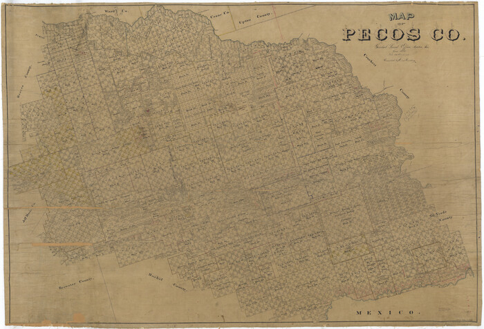 76038, Map of Pecos Co., General Map Collection