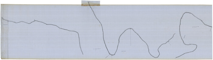 76044, Plat of South 1/2 of Colorado River Channel in McCulloch Co., Texas from Concho County line down river 34 mile 315 varas, General Map Collection
