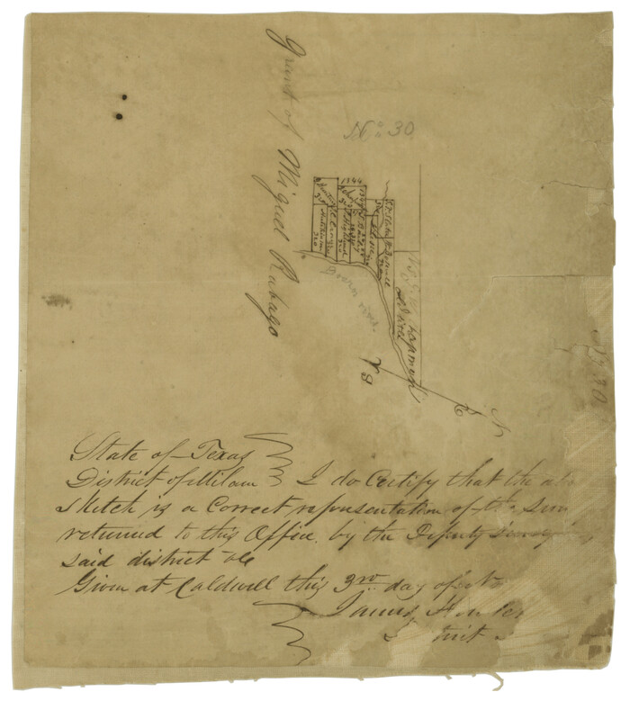 76047, Grant of Miguel Rabago, General Map Collection

