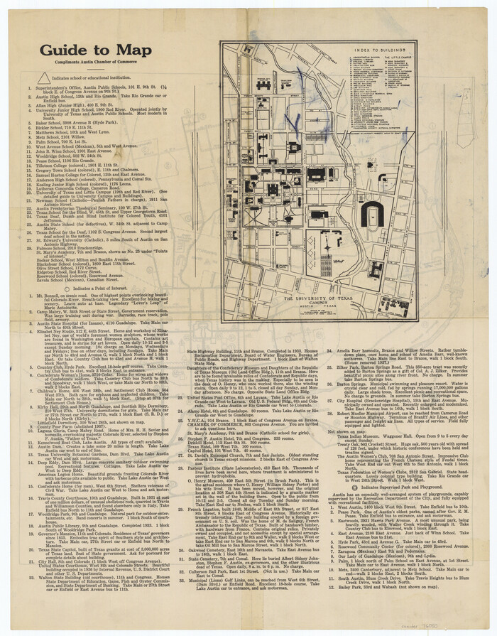76050, Map of the City of Austin Texas, General Map Collection