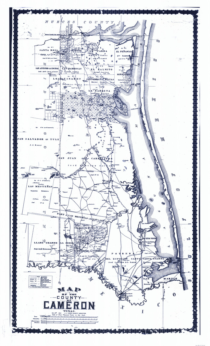 76058, Map of the County of Cameron, General Map Collection
