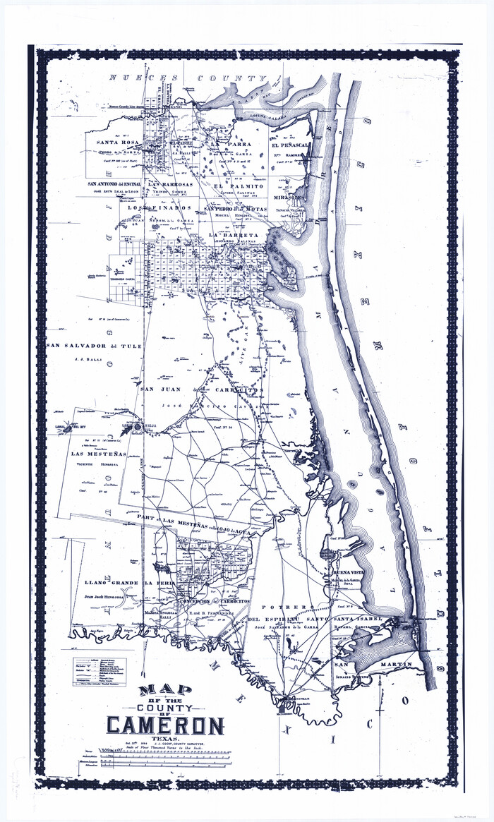 76058, Map of the County of Cameron, General Map Collection