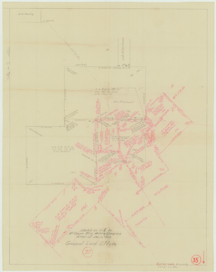 76065, Colorado County Working Sketch 35, General Map Collection
