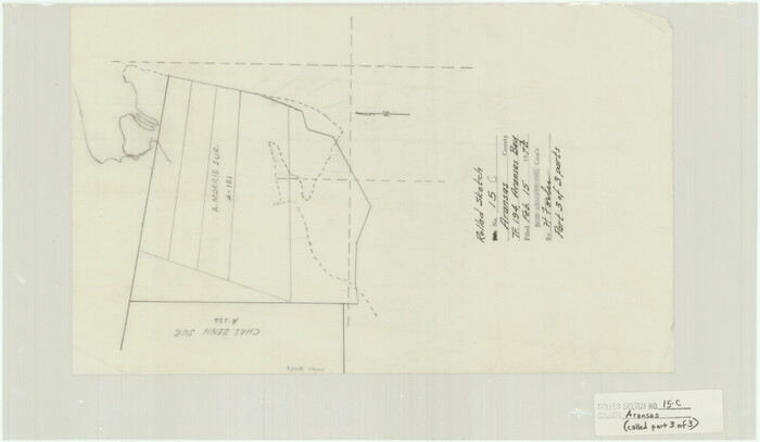 76067, Aransas County Rolled Sketch 15C, General Map Collection