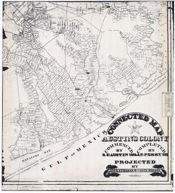 76073, Connected Map of Austin's Colony, General Map Collection