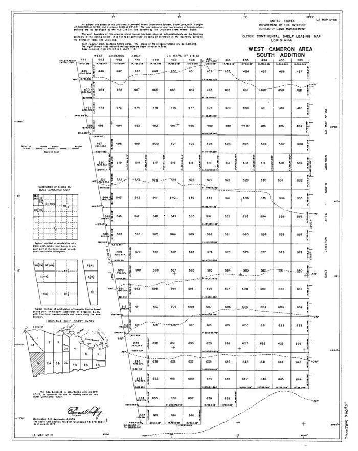76095, Outer Continental Shelf Leasing Maps (Louisiana Offshore Operations), General Map Collection