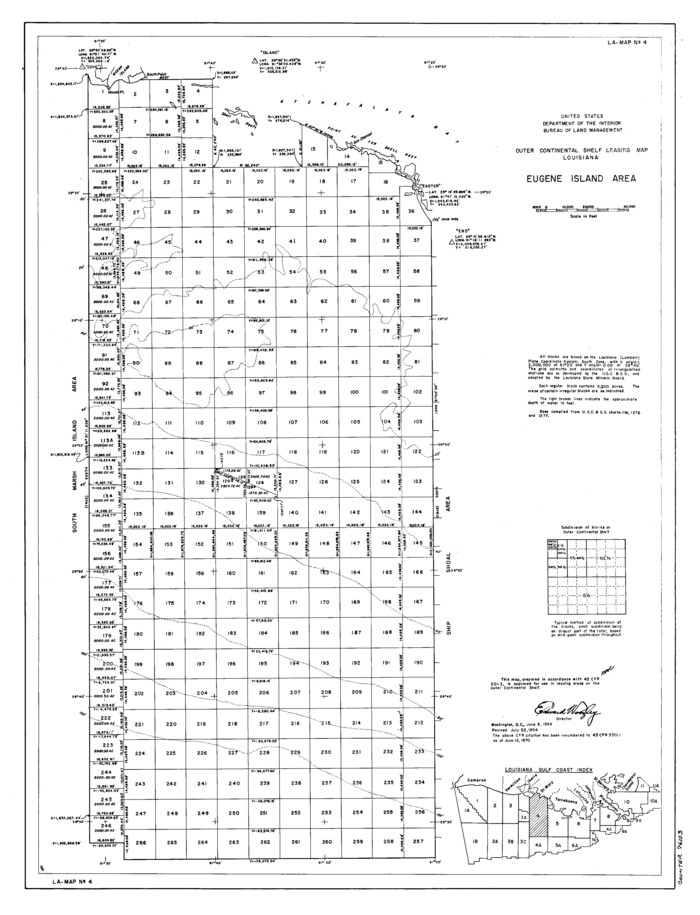 76103, Outer Continental Shelf Leasing Maps (Louisiana Offshore Operations), General Map Collection