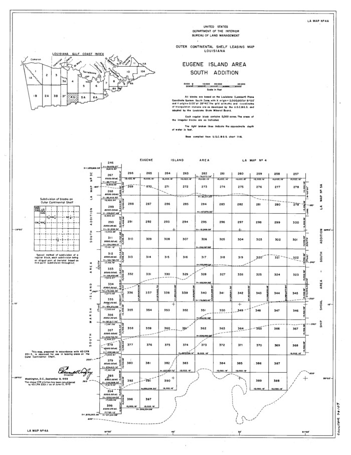76104, Outer Continental Shelf Leasing Maps (Louisiana Offshore Operations), General Map Collection