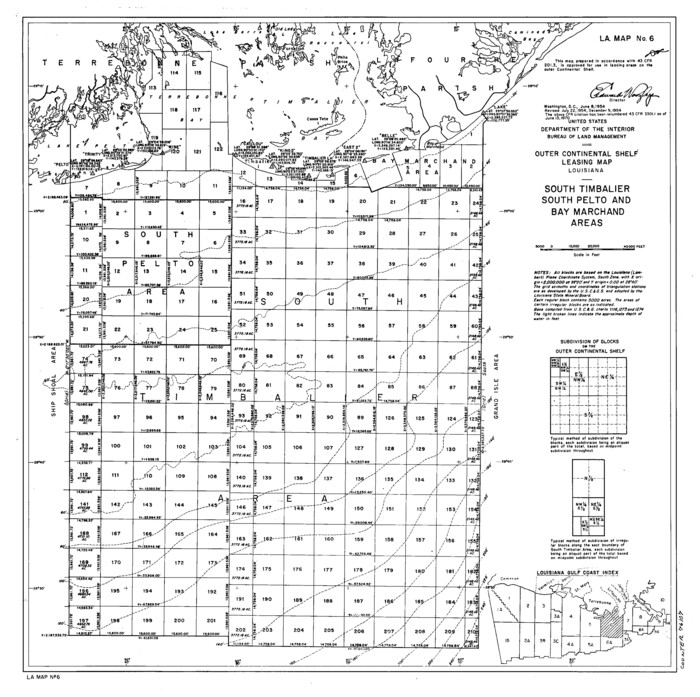 76107, Outer Continental Shelf Leasing Maps (Louisiana Offshore Operations), General Map Collection